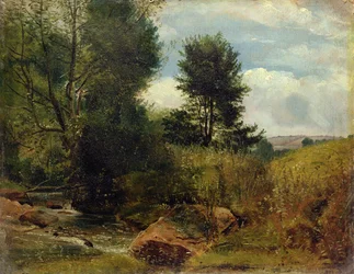 Vue sur la rivière Sid, près de Sidmouth, c.1852